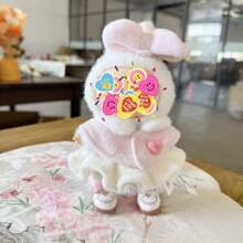 Novo vestido de princesa rosa de 17 cm, pingente fofo de xale com manto de princesa, 15 cm de altura (apenas vestido)
