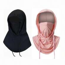1/2 Uds pasamontañas hombres mujeres mascarilla protección/transpirable cubiertas de cuello largo para ciclismo motocicleta pesca G3BV - 2 piezas - Ver 2
