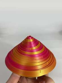 Placă cu spirală nebună imprimată 3D, artă 3D colorată, spirală 3D cu vibrații infinite, cadou drăguț de vacanță pentru Crăciun, Ziua Recunoștinței, Ziua Îndrăgostiților, Anul Nou