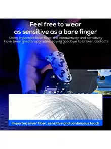 4pcs(2 Pairs) Gaming Finger Sleeves With Metal Case, Breathable Finger Caps For Phone Game Touch Screen Controls