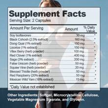 Women's Hormone Balance Support - With Black Cohosh, Mallow, Licorice, Red Clover And More - 120 Softgels - 1瓶 - 查看 2