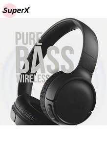 Tune T510bt  Wireless Bluetooth Stereo Headphones For Android IOS - 黑色 - 查看 9