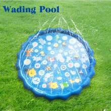 1 pièce Piscine pour bébé pour apprendre, tapis de jeu extérieur avec gicleur "De A à Z" pour bébés et tout-petits de 1 à 3 ans