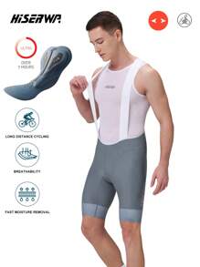 HISERWA [HISERWA] Men's Professional Cycling Bib Shorts, Featuring Italian Elastic Interface Chamois Pad Supporting Over 7 Hours Of Long-Distance Cycling, High-Quality Cycling Shorts For Mountain Biking And Road Cycling