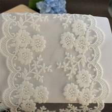 1pc European Style Crown Motif Wedding Lace Applique, Non-Stretch Embroidered Decor For Curtain, Tablecloth, Bridal DIY Accessories - Multicolor - View 9