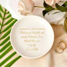 Mother's Day Gifts, Custom Personalized Mother Of The Bride Gifts, Mother Of The Groom Gifts, Mother-In-Law Wedding Gifts, Personalized Ring Dish, Gifts For Mom, Gifts For Daughter