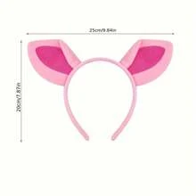 Bộ 3/4 băng đô hình heo hồng nhồi bông, băng đô trang điểm, băng đô hình thú tiệc tùng, phụ kiện hóa trang Halloween bán chạy nhất - Nhiều màu - Xem 2