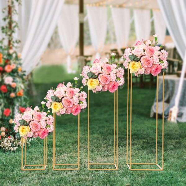 Supporto per fiori in metallo per decorazioni nuziali da 4 pezzi 40 cm + 60 cm + 80 cm + 100 cm