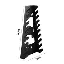 Plastic Wrench Rack Organizer Wall Mounted Tray Sockets Storage Tools Rack Sorter Standard Spanner Holders Home Wrench Holder - Black - View 1