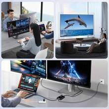 1 To 2 Gigabit Ethernet Splitter - Network Splitter Adapter With USB Power Cable, RJ45 Internet Splitter 1000Mbps High-Speed For Cat 5/5e/6/7/8 Cable [2 Devices Connectivity]