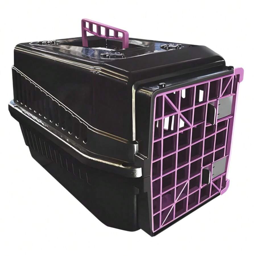 Caixa De Transporte N5 Para Cães Cachorro Gato Pequena Color - Rosa empoeirado - Visão 1