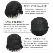 EAVIN GARY Black Mix Pink Hair Wig Long Straight Wig With Bangs Sweet Cute Lolita Wig For Party Daily Cosplay Show 22 Inches (Black Mix Pink) - S4/PINK - 查看 3