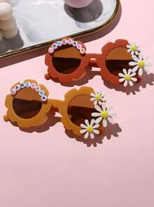 Custom Fashion Glasses - Cute Outdoor Enthusiast Glasses, Perfect Family Gift, Mixed Color AC Lens, PC Frame, Casual Style Fishing A Stylish Piece Of Women's Glasses, Decorative Fashion Glasses, Ideal Party Gift. (Random Letter Color) - Multicolor - View 2