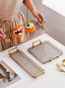1 khay đựng đồ ăn nhẹ, trái cây và bánh ngọt, khay đựng trái cây sấy khô và các loại hạt, khay ăn sáng. - Nhiều màu - Xem 11