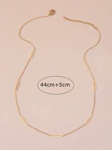 قلادة بزينة هندسيةرمضان - ذهبي أصفر - مشاهدة 3