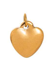 1件不锈钢时尚DIY项链，包含星星、心形、蝴蝶、钥匙、辣椒吊坠，18K镀金，防水防汗，适合派对和日常佩戴，女士礼物，情人节礼物，女士首饰 - 金色 - 查看 13