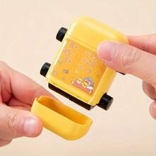 1pc, Roller Stamp Multiplication Fill-In-The-Blank Counting Stamp Student Teaching Arithmetic Within 100 Two-In-One Double Roller Random Stamp Student Stationery Gift Packaging Supplies (With 2 Inks)