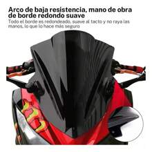 Black Motorcycle Windshield Rain Shield, Motorcycle Windshield Rain Shield - Black - View 8