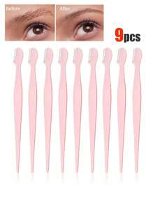 1/3/6/9/12/24/48/96/200件/套 多色修眉剃刀套装，眉毛修剪器和剃刀，去角质剃刀工具，身体脱毛修剪器和面部及眉毛剃刀套装，长柄刀片带精密保护盖，女士修眉工具，适合日常使用或旅行 - 彩色 - 查看 24