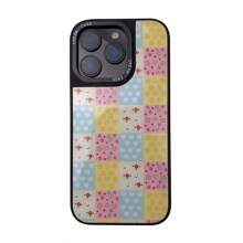 Splicing 1pc Ins Style Floral Tulip Silicone Lens Cover Protection Case Compatible With IPhone - Multicolor - View 1