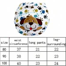 4 piezas de pantalones de entrenamiento reutilizables para niños pequeños, con diseños bordados lindos, transpirables y resistentes al agua, aptos para uso en exteriores