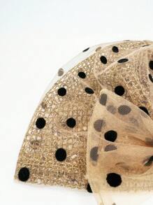 1pc Women's Lightweight Breathable Bowknot Head Scarf, New Mesh Polka Dot Headband, Casual Versatile, Quality Cover For Gray Hair, Suitable For Daily Use, Spring And Summer - MZ508 - View 5