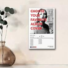 Framed Custom Album Cover Posters Wall Art, Of Spotify Wall Decor, Request Your Own Album Cover Canvas Wall Frame, Custom Poster For Room Decor, Music Album Posters - Đã đóng khung - Xem 4