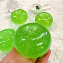 Green Apple Squishy Stress Relief Toy, Slow Rebound, Ultra Soft, High-End Design, Suitable For Office Use, Ideal Birthday, Easter Or Party Gift - Multicolor - View 7