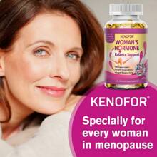 Women's Hormone Balance Support - With Black Cohosh, Mallow, Licorice, Red Clover And More - 120 Softgels - 1瓶 - 查看 4