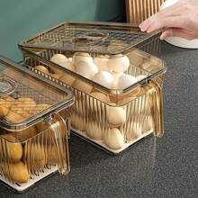 Refrigerator Storage Food Container Fresh Vegetable Fruit Boxes Drain Basket Storage Containers Pantry Kitchen Organizer