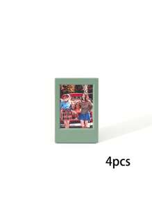 4pcs 3-Inch Retro Style Colorful Mini Desk Photo Frames, Decorative & Collection Gifts Birthday Graduation - Multicolor - View 21