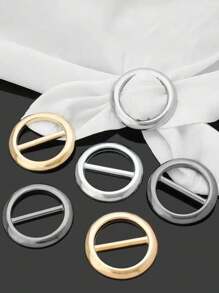 3 pièces/set Pinces à foulard en métal multifonctionnel - accessoire mode élégant, pinces de fixation polyvalentes pour sécuriser les manches courtes ou les chemises, convient pour les foulards, les t-shirts et les ceintures, adapté à toute occasion