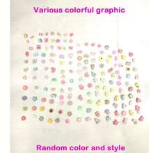 1 pièce Ensemble cadeau de pinces à cheveux de style princesse à simulation de crème multicolore, kit d'accessoires de maquillage et de bijoux pour filles