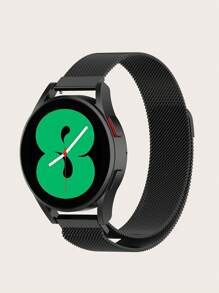 1pc Solid Stainless Steel Quick Release Magnetic Mesh Milanese Loop Smartwatch Band, Compatible With 40mm/42mm/43mm/44mm/45mm/46mm/47mm Galaxy Watch 7/6/5/4