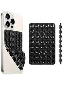 Strong Grip Silicone Phone Case With Double-Sided Suction Cup Stand - Hands-Free Stand, Suitable For Selfie And Video, Durable Phone Accessory Compatible With IPhone, Android Phone, Gift For Birthday, Family, Friends Phone Holder, Phone Stand, Phone Accessories