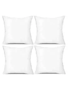 1pc/2pcs/4pcs Super Soft Pillow Cover, Pure White Decorative Pillow Sham,DIY Painting, 17.7"X17.7", 15.7"X15.7", Suitable For Sofa, Living Room, Bedroom Home Decor, Without Pillow Insert