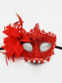 Modische, elegante und kreative Rose Spitzenmaske, schönes Design für Maskenball, Party, sexy Dessous Augenmaske, unisex, geeignet für alle Jahreszeiten, hergestellt aus ABS-Kunststoff