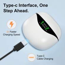 Auriculares inalámbricos verdaderos LIFEBEE con cancelación de ruido ENC, auriculares intrauriculares con micrófono, control de volumen, batería de litio recargable, compatibles con teléfonos celulares, auriculares de apertura posterior para deportes y ejercicio - Unitalla - Ver 10