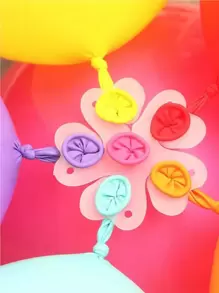 30 Flower Pattern Balloon Tie Clips-Holiday Supplies-Party Gadgets-Balloon Picture Assembling Tools-Birthday Decoration.