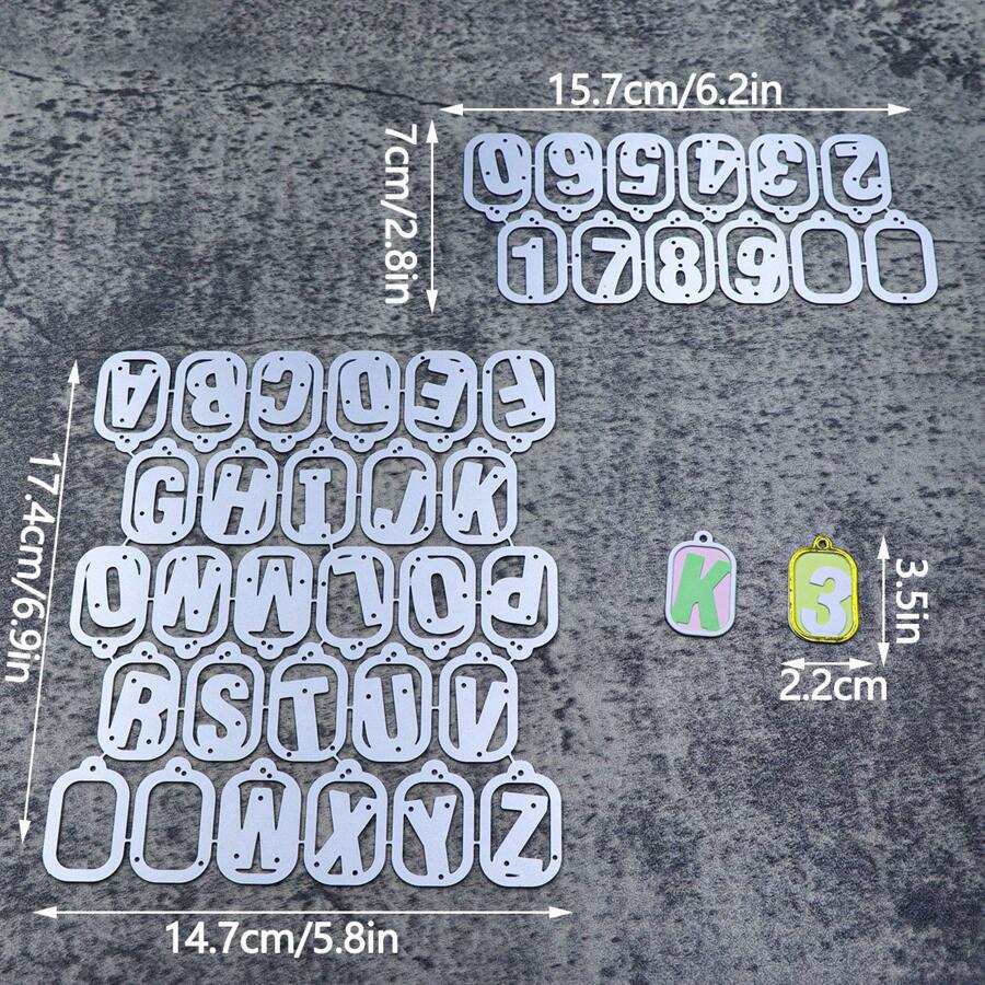JOJOART Découpes de lettres et de chiffres métalliques pour scrapbooking, nouvelles arrivées de