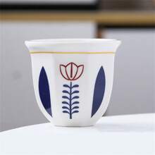 Middle East Ceramic Coffee Mug, Creative Latte Art Grip, Minimalist Espresso Teacup, Star Moon Design