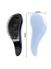 1 pieza Cepillo de pelo de unicolor, peine masajeador del cabelludo, herramienta de peinado apta para todo tipo de cabello, regalo para hombres y mujeres, regalo para el Día de la Madre, cepillo de pelo, peine, herramientas para el cabello, productos y accesorios para el cabello para barbería, salón de belleza, artículos esenciales de viaje
