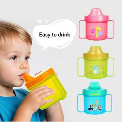 1 件硬嘴鸭嘴杯，1.96 盎司（约 55.8 克）易于握持，防溢幼儿杯，1 包，多色可选