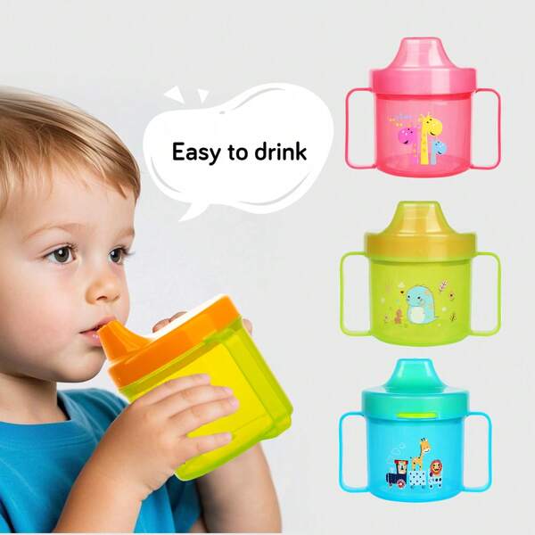 1pc Hard-Billed Duckbill Cup, 1.96 Oz (Approx. 55.8 G) Easy To Hold, Spill-Proof Toddler Cup, 1 Pack, Multi-Color Optional