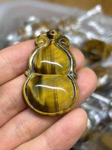1pic Natural Tiger Eye Calabash Crystal Pendant,Birthday Gifts, New Year's Gifts, Christmas Gifts, Valentine's Day Gifts