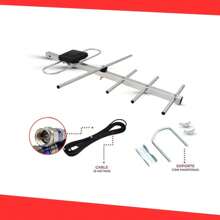 Long Range HDTV Outdoor Antenna, Smart Signal Amplifier, 12 Elements, High Definition, Coaxial Cable, High Coverage (Easy To Install). - View 2