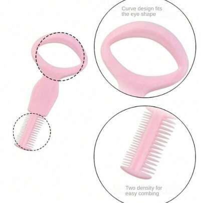 1支三合一神奇多功能睫毛膏梳子工具，可重复使用，帮助打造完美睫毛和眼线。