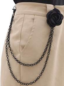 1pc Premium Camellia Waist Chain, Suitable For Daily Wear - Multicolor - View 6