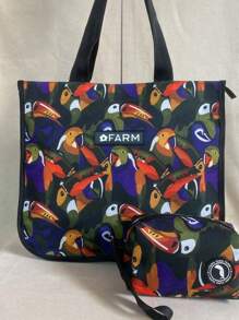 Women's Bag, Tote Bag And Organizer, Summer Beach - Purple - View 1