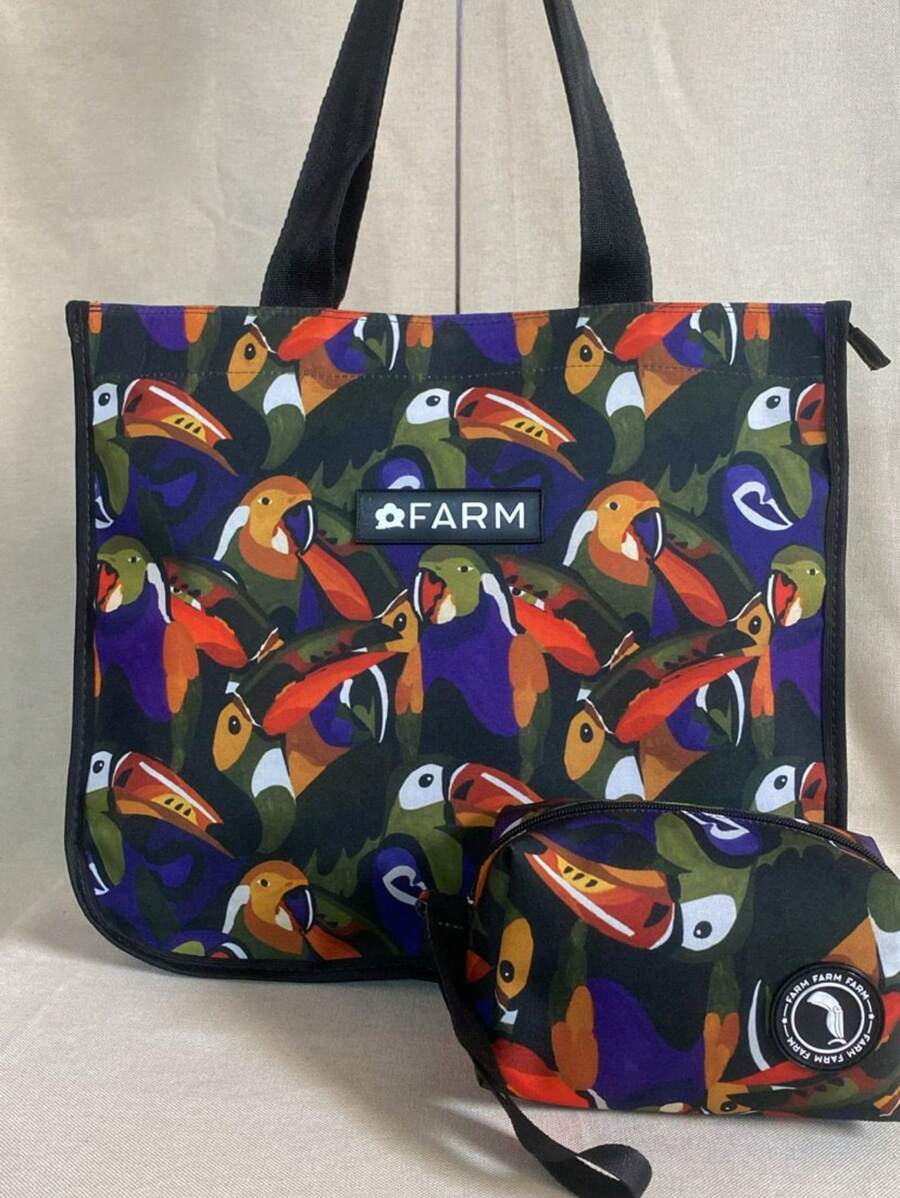 Women's Bag, Tote Bag And Organizer, Summer Beach - Purple - View 1